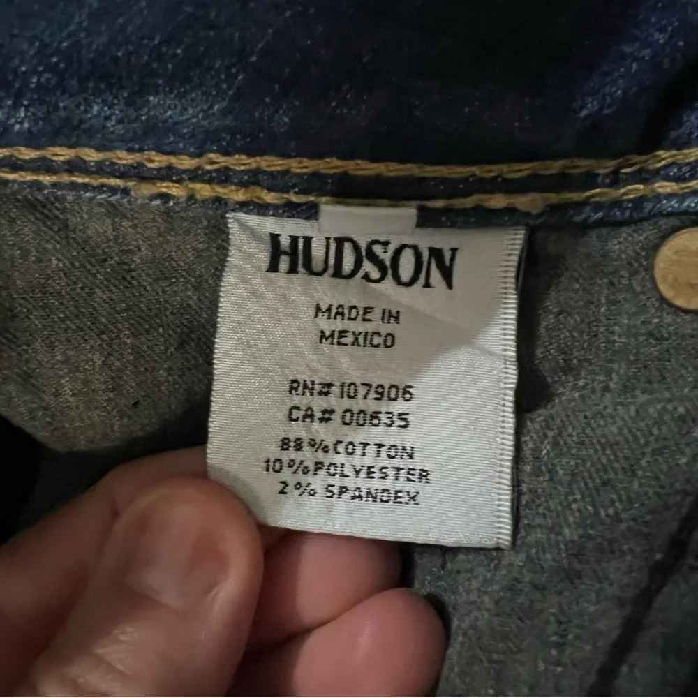 Hudson Collin Flap Skinny Midrise Denim Jeans NW422ZNA Womens size 27